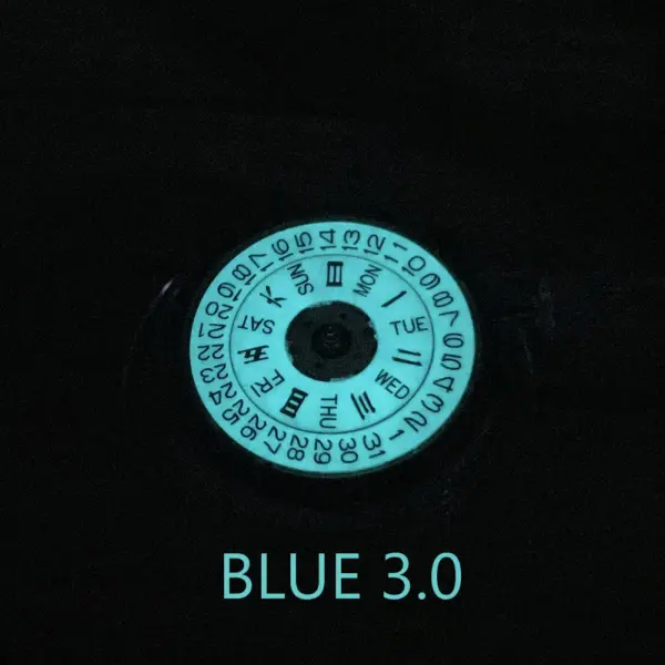 NH36A Green Blue Luminous Watch Movement - Image 8