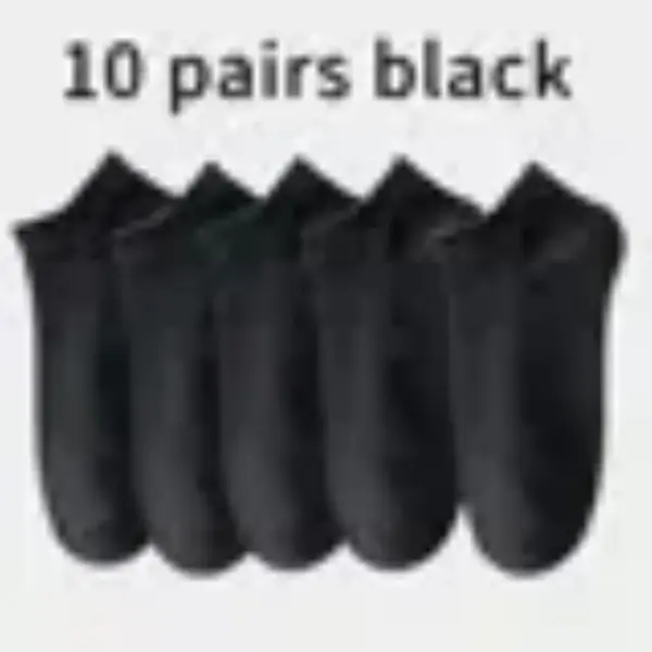 10 Pairs Men's Breathable Summer Short Socks - Image 8