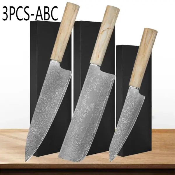 Damascus Steel Chef Knife for Versatile Cooking - Image 8