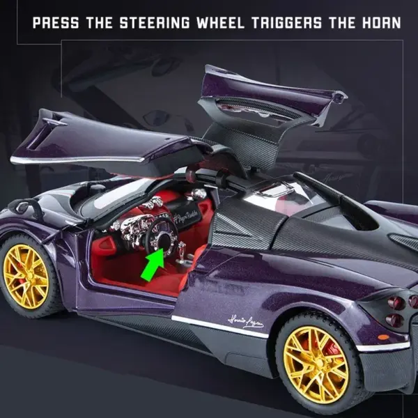 1:24 Scale Pagani Huayra Diecast Model Car - Image 6