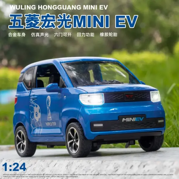 1:24 WULING HONGGUANG MINI EV Alloy Model Car