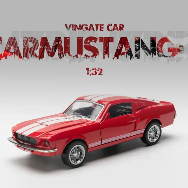 1:32 Diecast Mustang GT Vintage Model Car - Image 3
