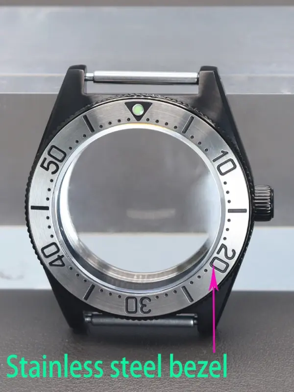 Modified Seiko Watch Case Black Tiger Whale 40mm - Image 7