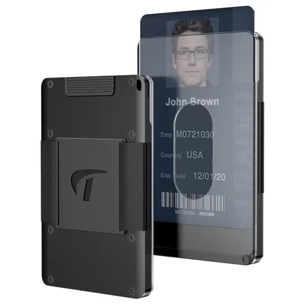 Aluminum Slim RFID Blocking Men's Wallet