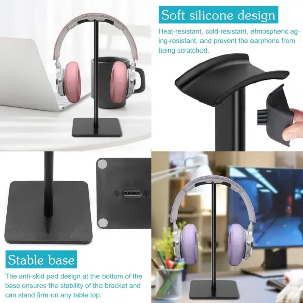 Universal Aluminum Headphone Stand for All Headsets - Image 6