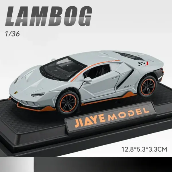 1:36 Lamborghini LP780-4 Diecast Model Car - Image 8