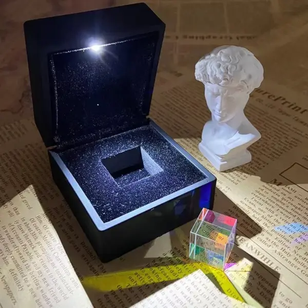 Colorful Optical Glass Cube Prism for Gifts - Image 7