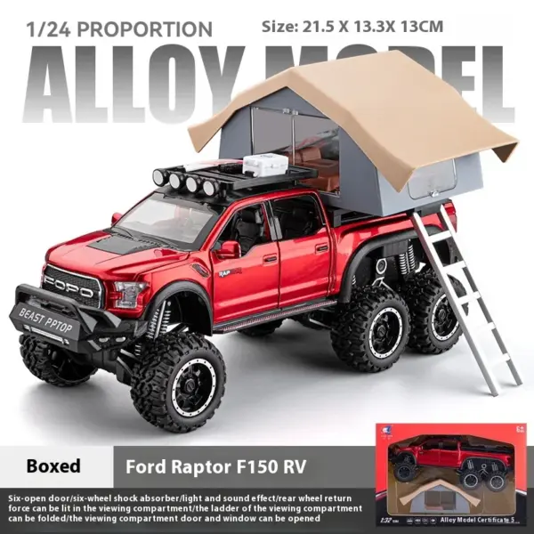 1:24 Ford Raptor F150 Diecast Model Truck - Image 10
