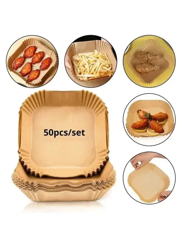 50 Pcs Non-Stick Air Fryer Paper Liners - Image 14