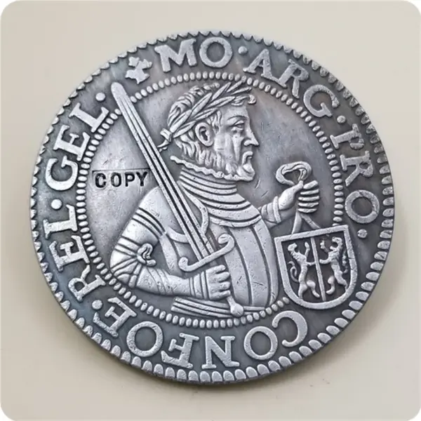 1617 Gelderland Rijksdaalder Replica Coin - Image 2