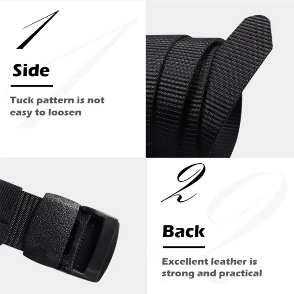 Nylon Tactical Belt for Men, Casual Style - Image 2