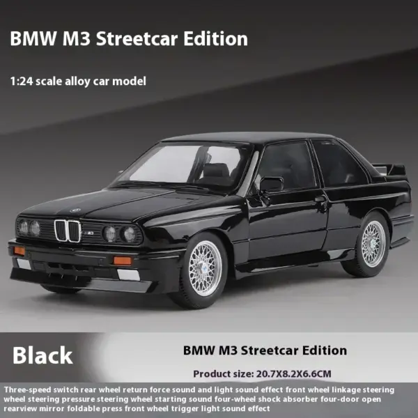 1988 BMW M3 E30 Diecast Model Car 1:24 - Image 8