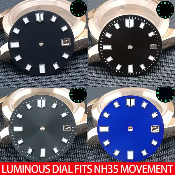 28.5mm Luminous Watch Dial for NH35 Movement - Image 2