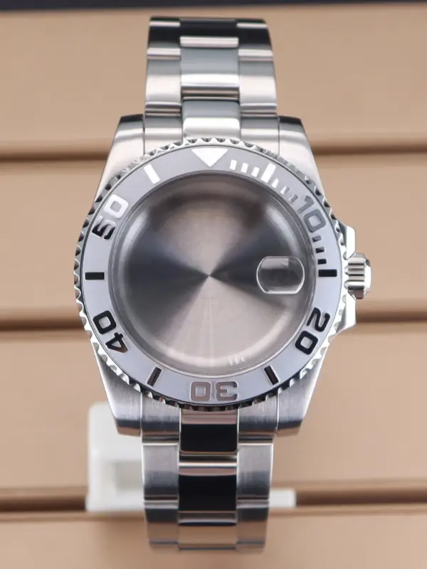 40mm Stainless Steel Watch Case for Seiko Movements - Image 7