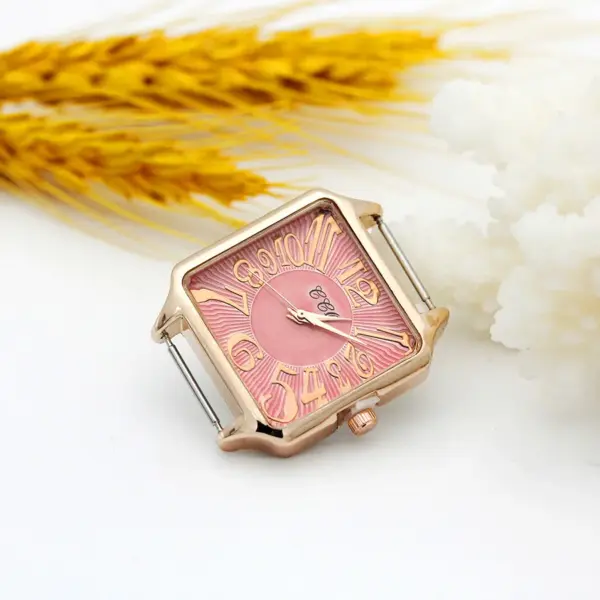 Rose Gold Square Watch Head 30mm 16mm Band - Image 22