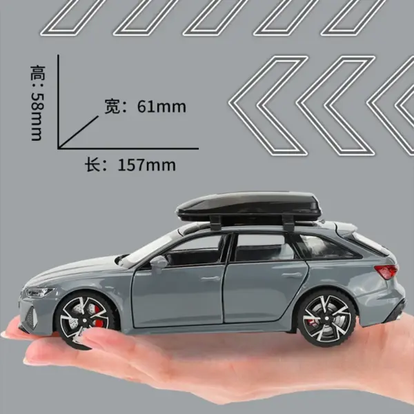 1:32 Scale Audi RS6 Diecast Model Car - Image 5