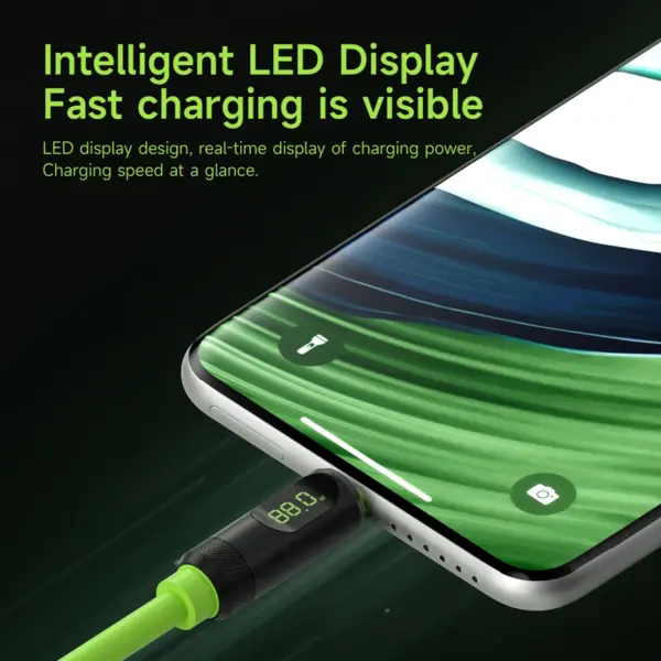 240W USB C Charger Cable with LED Display - Image 2