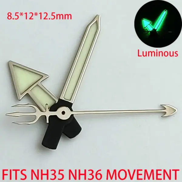 NH35 NH36 Watch Hands Green Luminous Set - Image 9