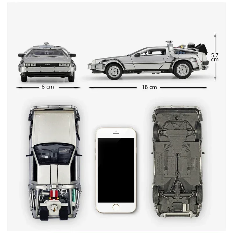 WELLY 1:24 DMC-12 Delorean Diecast Model Car 3 WELLY 1:24 DMC-12 Delorean Diecast Model Car - Image 3