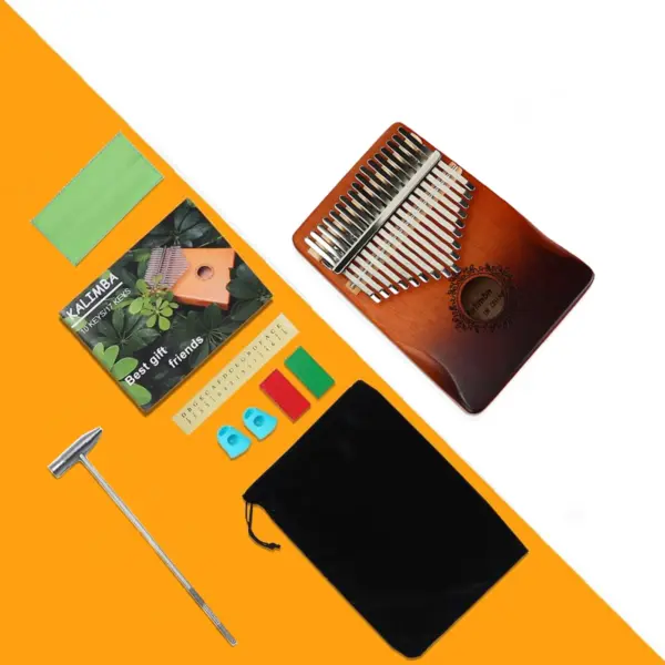 17 Key Kalimba with Tuning Tools and Accessories - Image 6