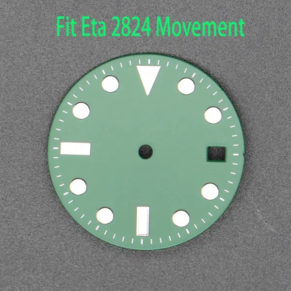 28.5mm C3 Luminous Dial for NH35 Eta 2824 - Image 9