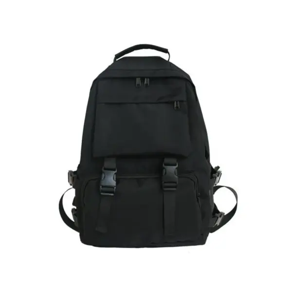 Black Unisex Backpack for Travel and School - Image 6