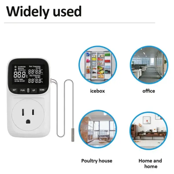 Digital Thermostat Temperature Controller Socket - Image 4