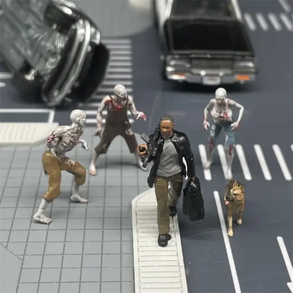 1:64 Scale Smith Action Figures with Dog Set - Image 2