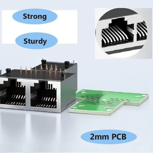 USB Dual LAN Ethernet Splitter Adapter Cat6 - Image 4
