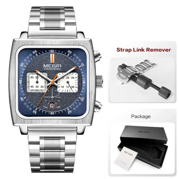MEGIR MS2182G-2 Men's Quartz Chronograph Watch - Image 7