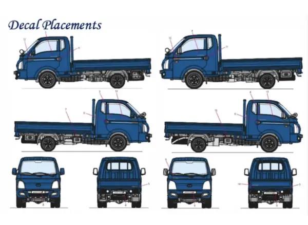 1/24 Scale Hyundai Porter II Truck Model Kit - Image 4