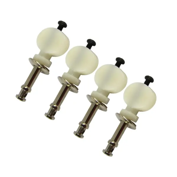 Set of 4 Ukulele Tuning Pegs in Black/White - Image 5