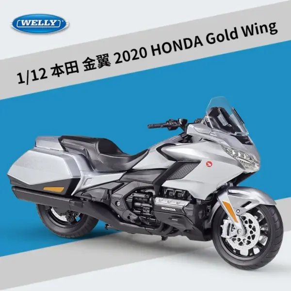 1:12 Scale Honda 2020 Gold Wing Model Motorcycle - Image 9