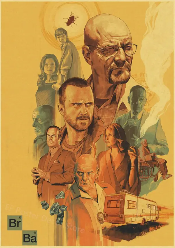 Breaking Bad Retro Canvas Wall Art Poster - Image 16