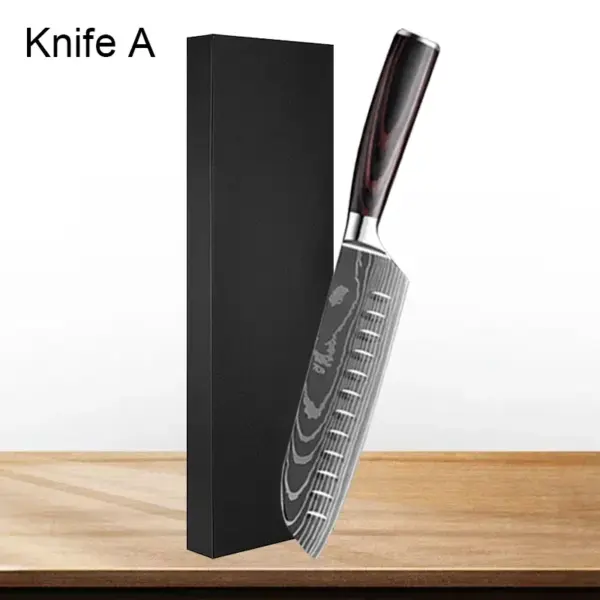 Professional Chef's Damascus Steel Kitchen Knife - Image 14