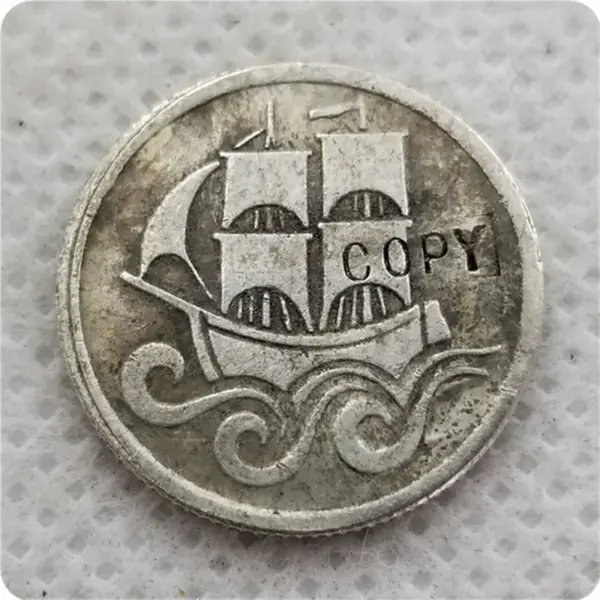 Danzig Free City 1/2 Gulden Replica Coin - Image 2