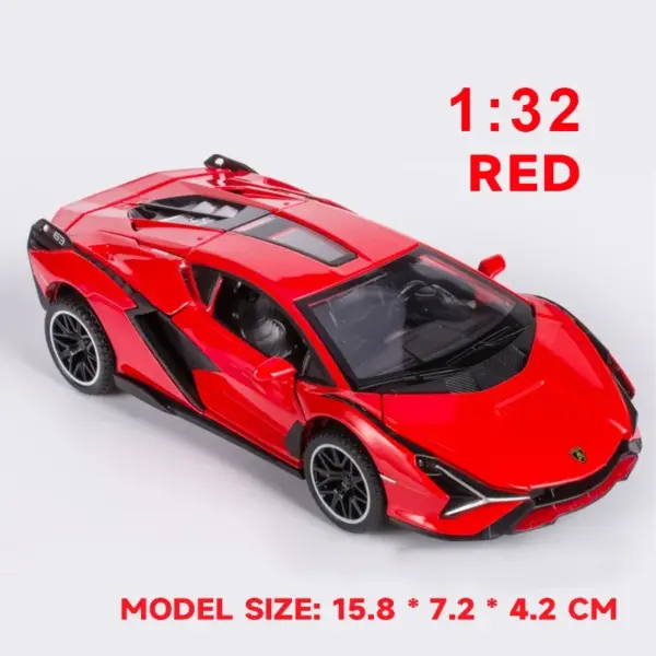 1:32 Scale Diecast Lamborghini SIAN Model Car - Image 10