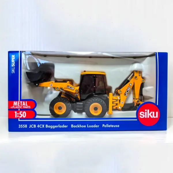 1:50 Scale JCB 4CX Backhoe Loader Model - Image 5