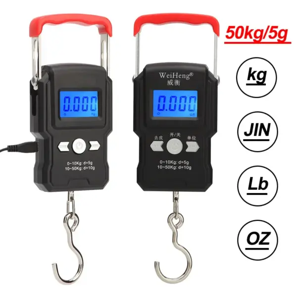 Portable 50Kg Digital Hanging Hook Scale