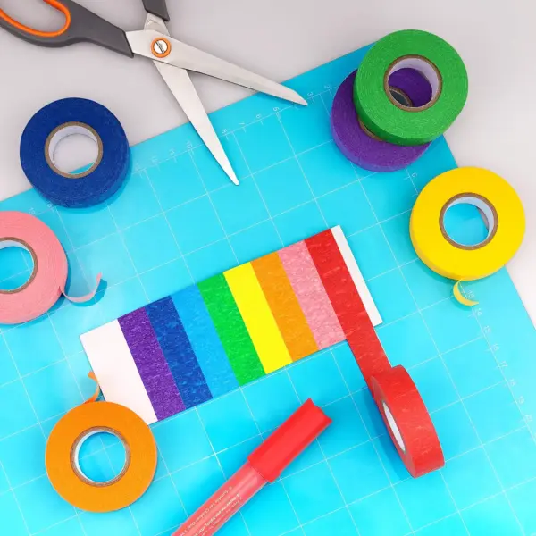 Color Masking Tape Set of 6 Rolls - Image 2