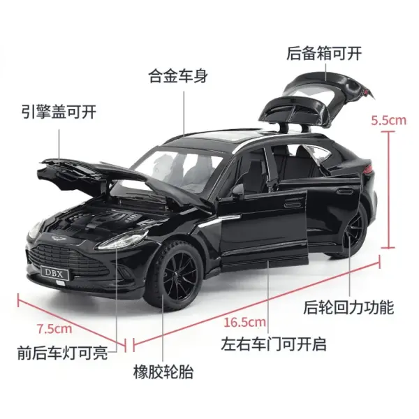 1:32 Aston Martin DBX Diecast Car Model - Image 4
