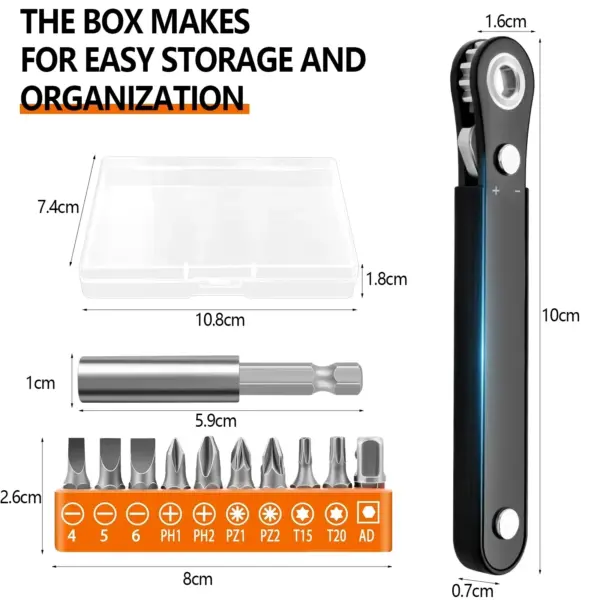 Mini Right Angle Ratcheting Screwdriver Set - Image 3