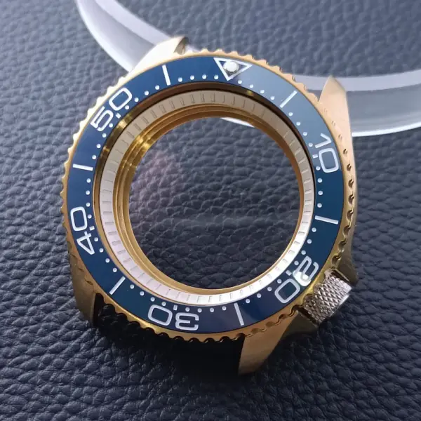 42mm Gold Rose Gold Stainless Steel Watch Case - Image 35