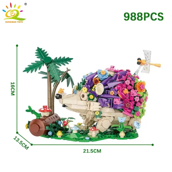 Flower Hedgehog Building Block Set by HUIQIBAO - Image 6