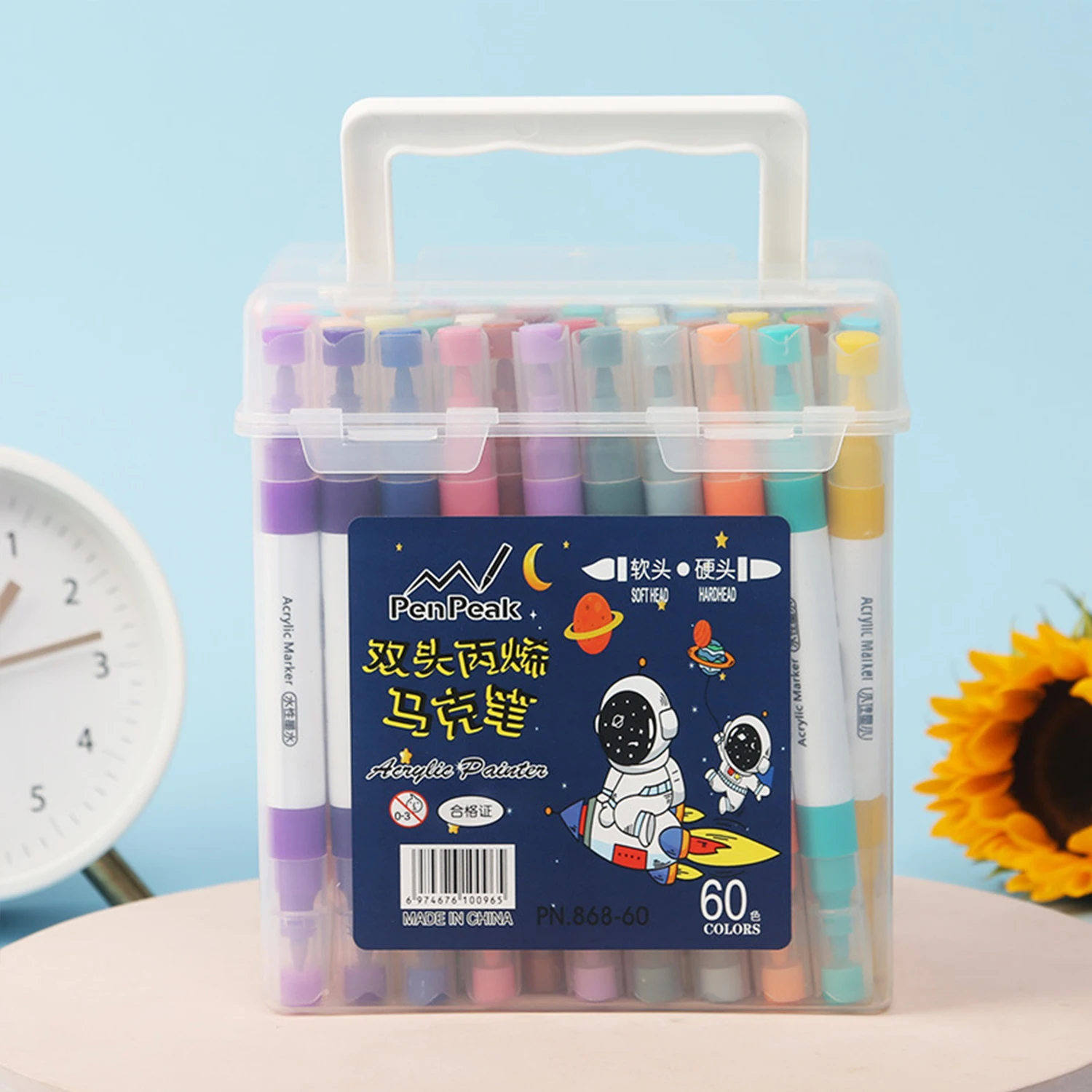 60 Color Dual Tip Acrylic Paint Markers 9 60 Color Dual Tip Acrylic Paint Markers - Image 9