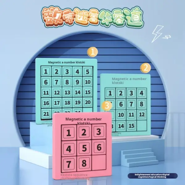 Magnetic Huarong Road Puzzle for All Ages - Image 2