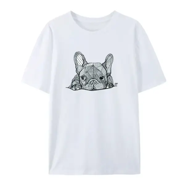 Women's Casual Cotton Animal Print T-Shirt - Image 2