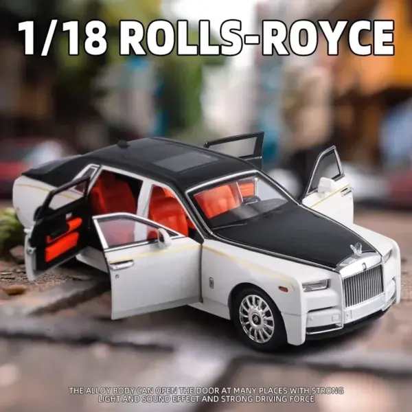 1:18 Rolls Royce Phantom Diecast Model Car - Image 4