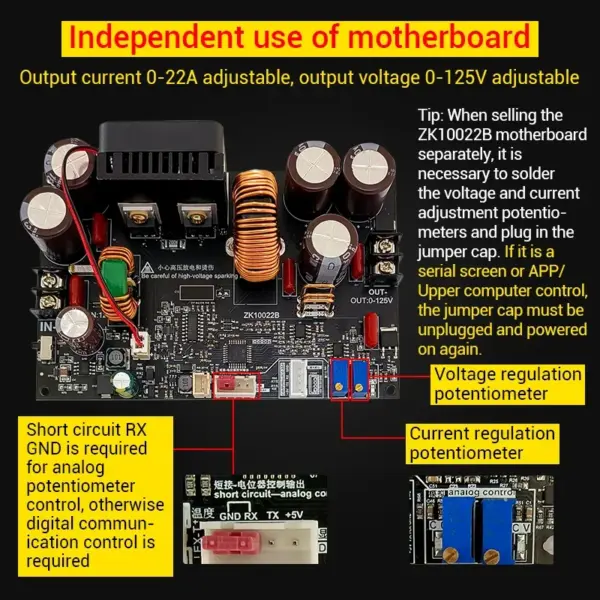 125V 22A 1500W Adjustable DC Buck Converter - Image 3