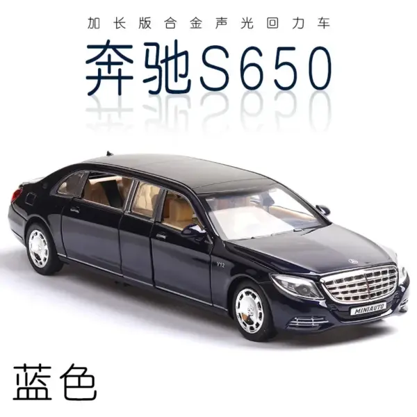 1:32 Mercedes-Benz Maybach S650 Alloy Model Car - Image 8